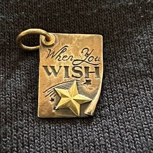 Waxing Poetic Gold and Silver Wish Pendant